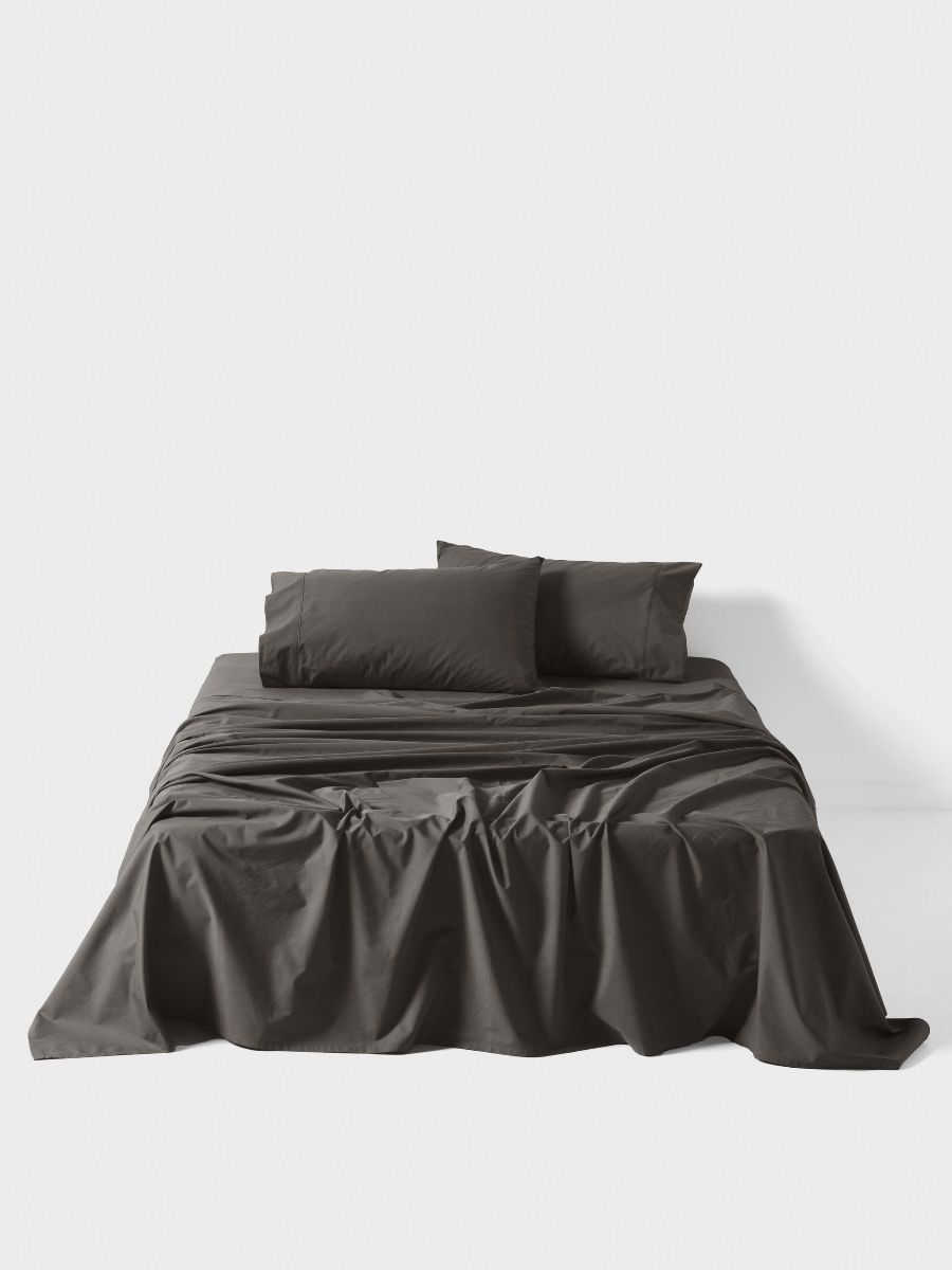 1000TC Cotton Sateen Charcoal Sheet Set