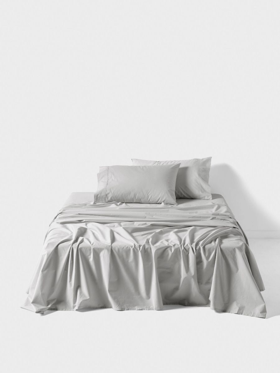Australian Cotton 400TC Silver Sheet Set