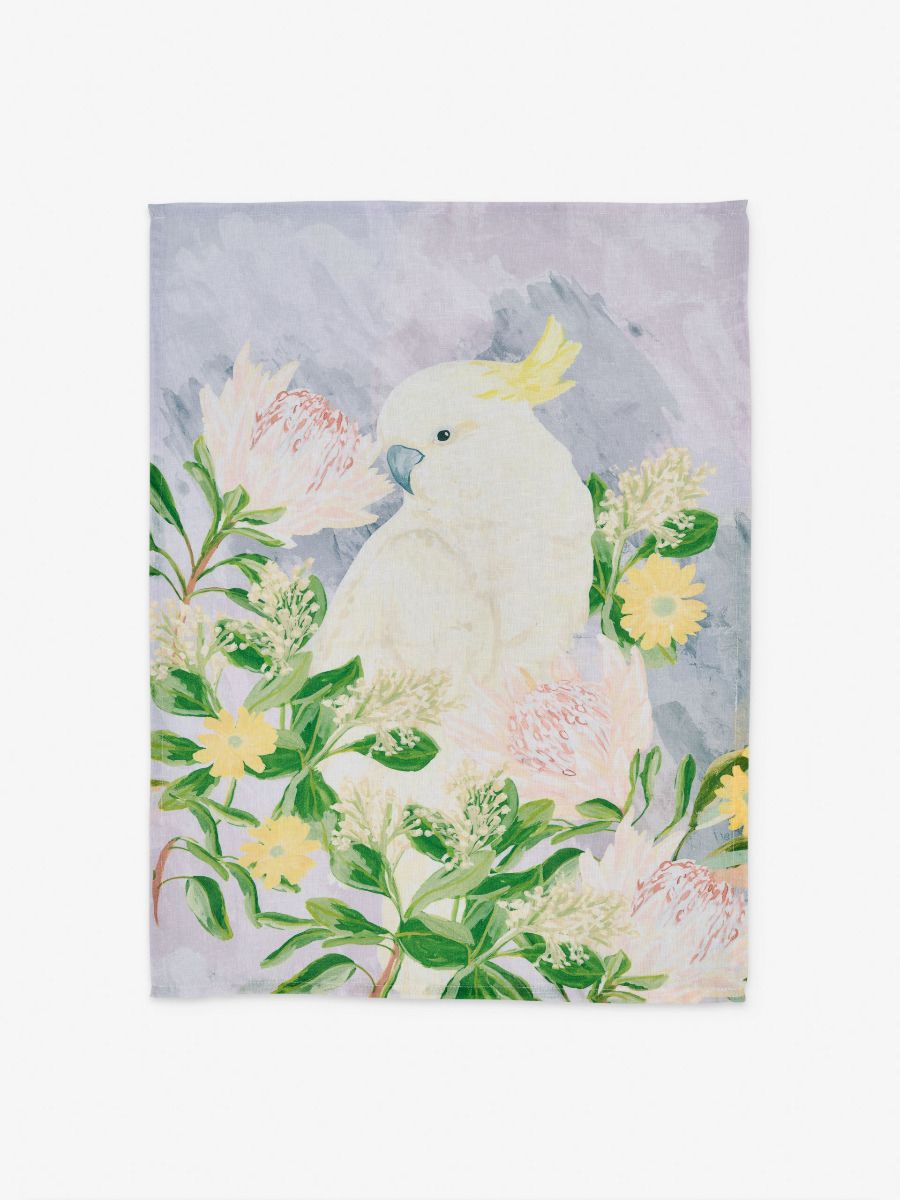 Bush Cockatoo Tea Towel