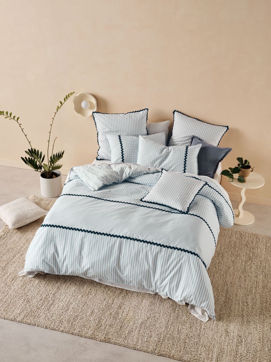 Chica Blue Quilt Cover Set