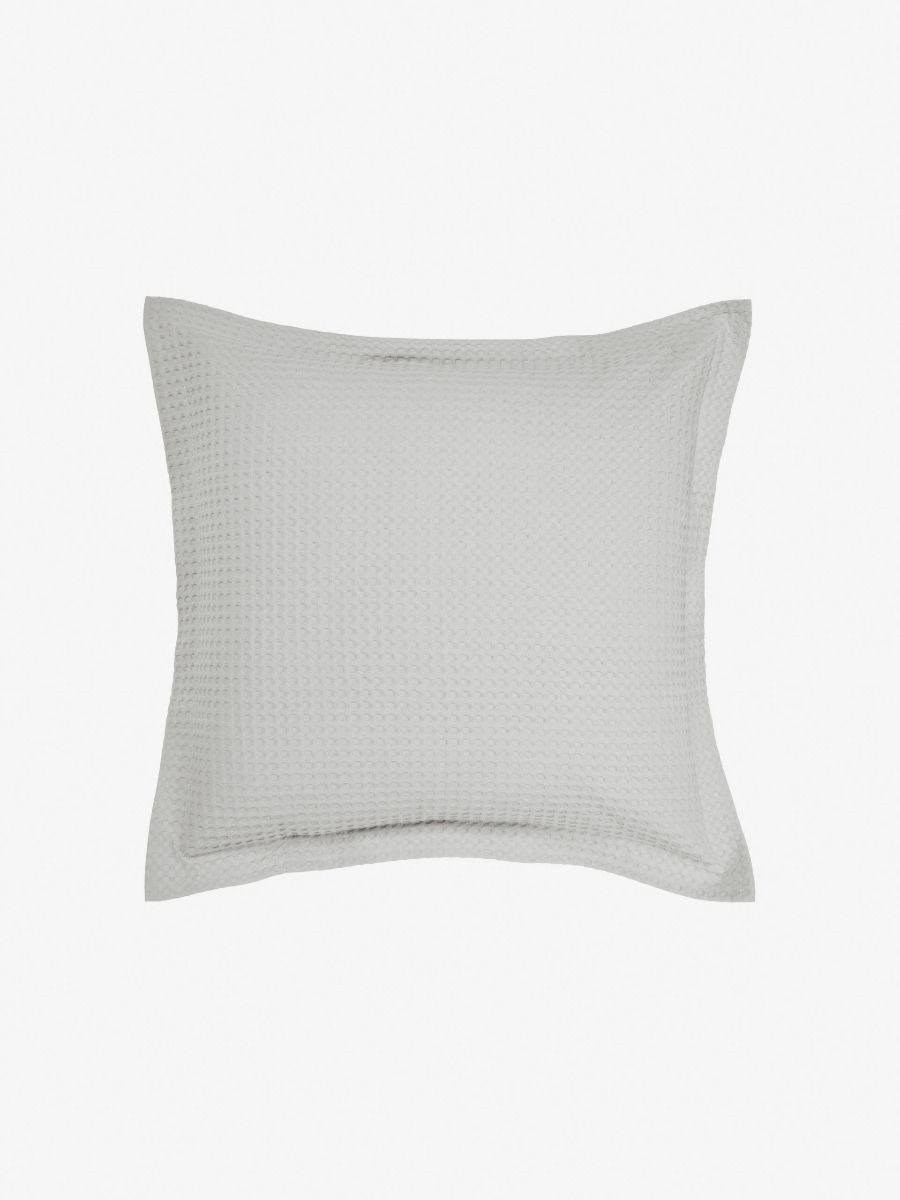Deluxe Waffle Silver European Pillowcase