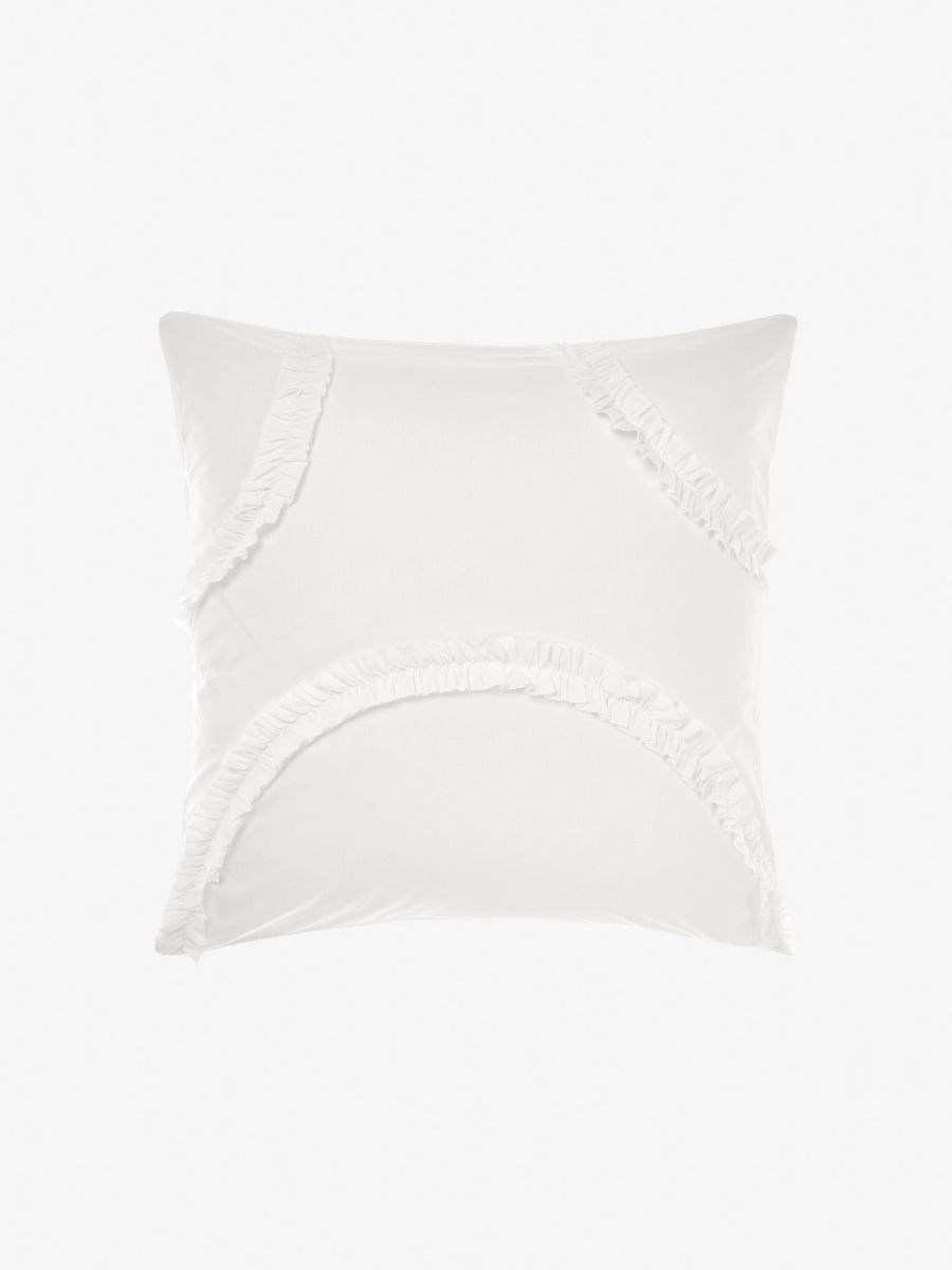 Gianna White European Pillowcase