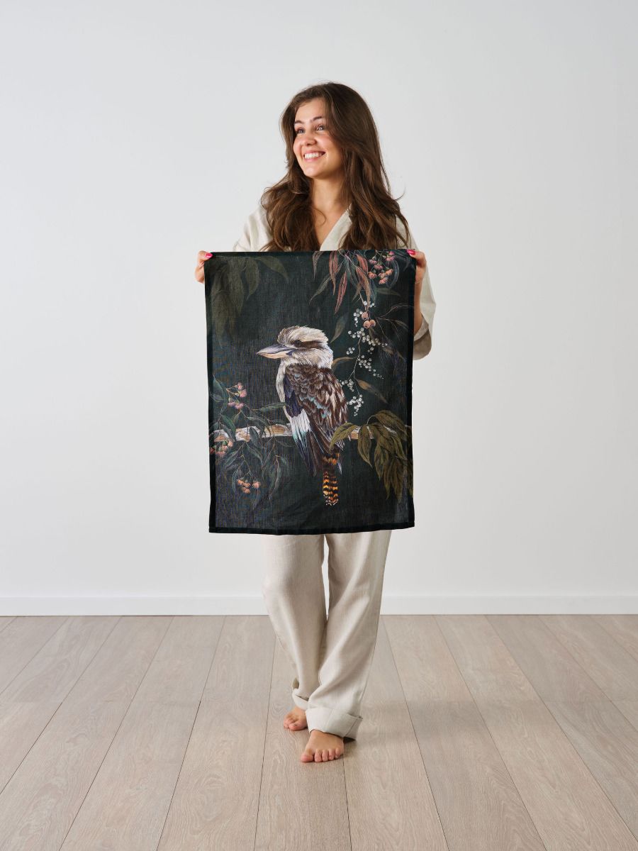 Kookaburra Tea Towel