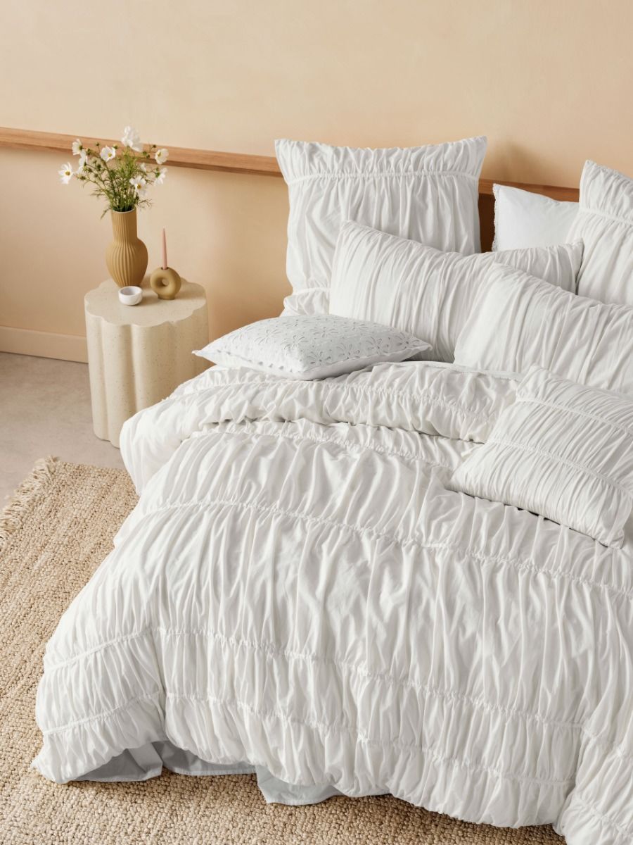 Layla White Quilt Cover Set