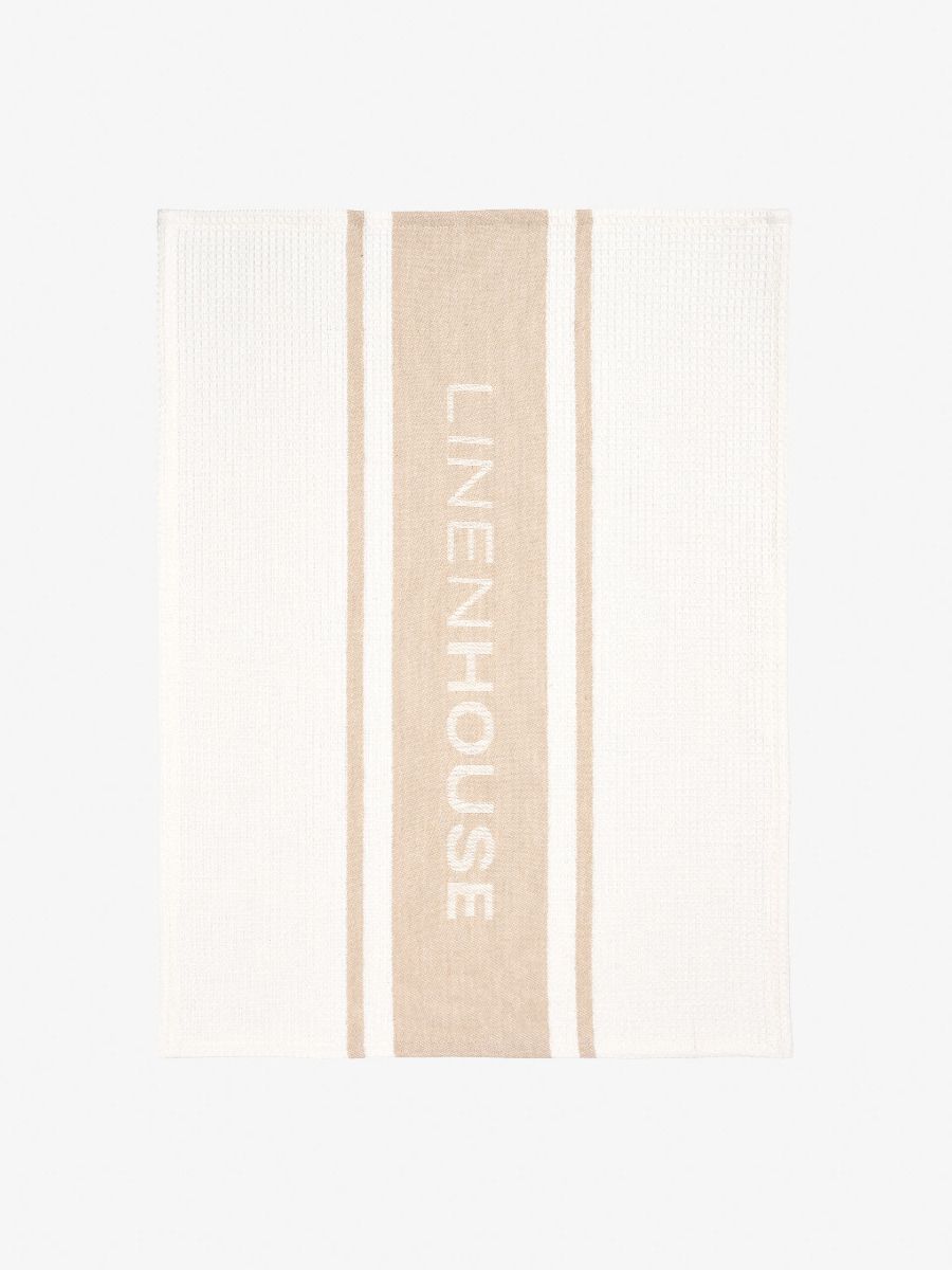 Linen House Sand Tea Towel