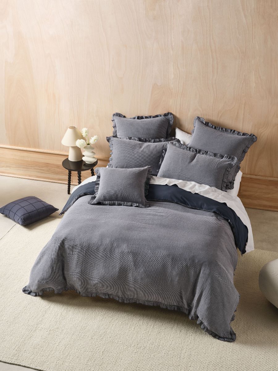 Lucy Navy Quilt Cover Set