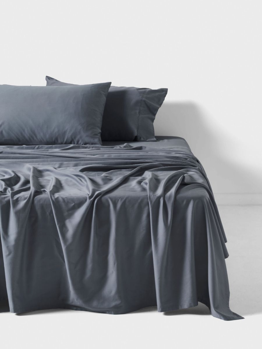 Nara Bluestone Bamboo Cotton 400TC Sheet Set