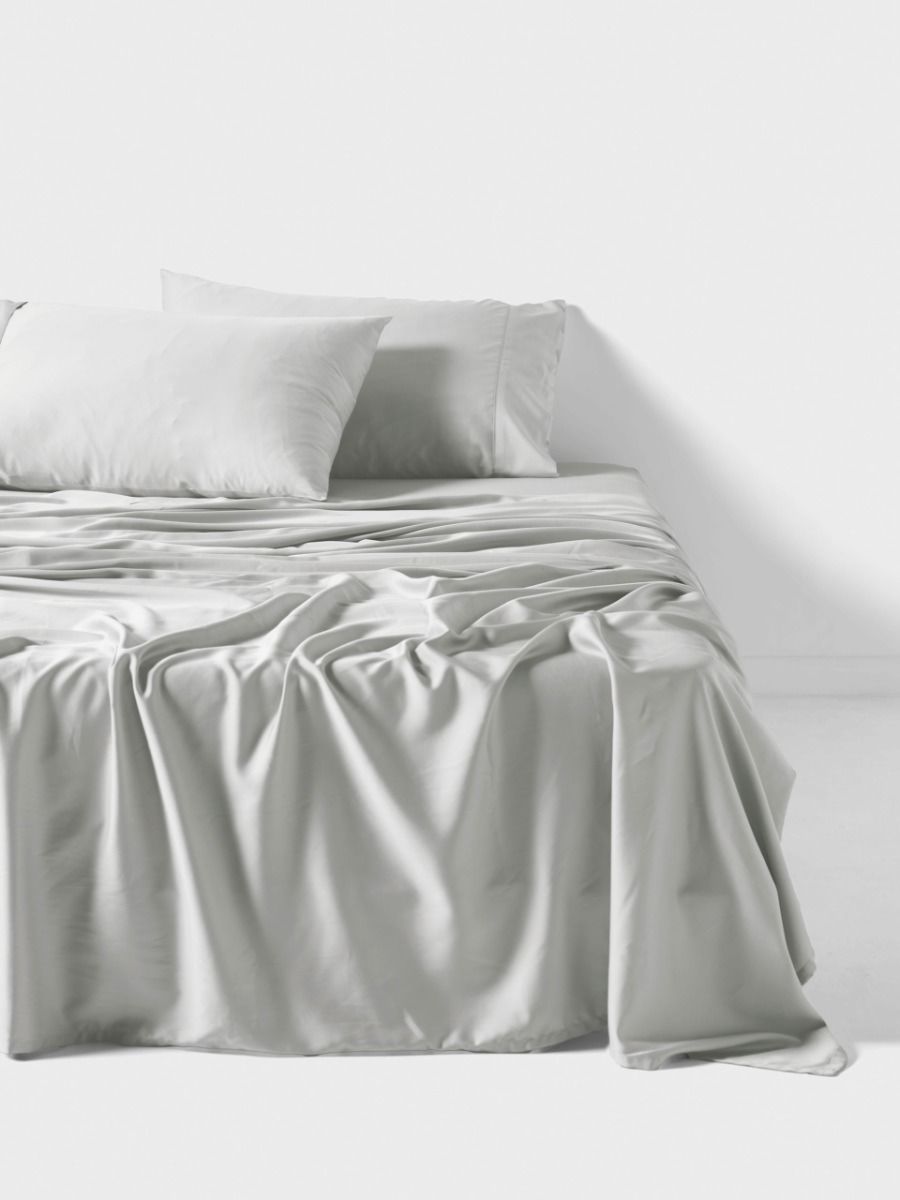 Nara Silver Bamboo Cotton 400TC Sheet Set