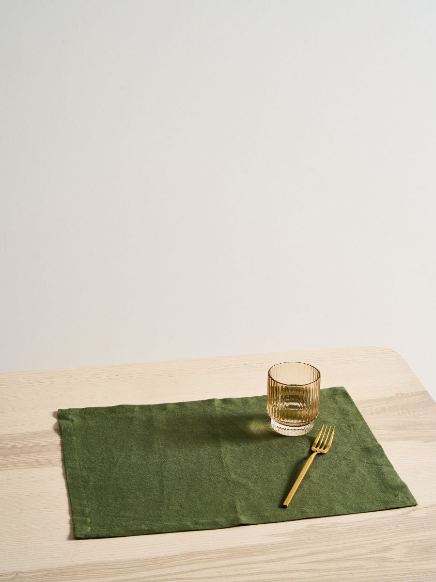 Nimes Moss Linen Placemat