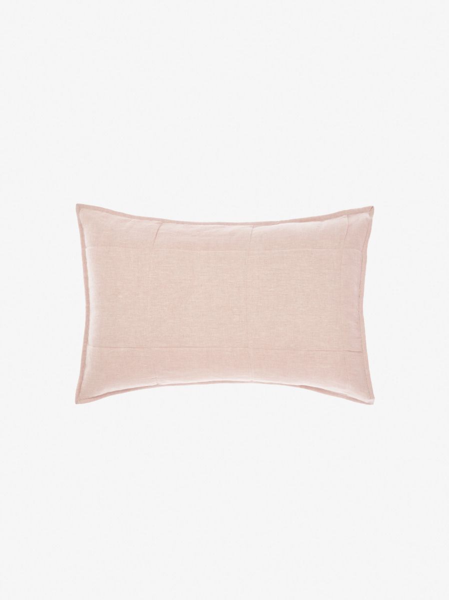 Nimes Rose Linen Pillow Sham Set