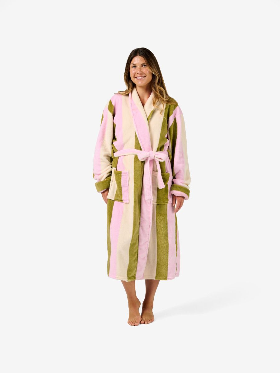 Plush Palazzo Olive Robe