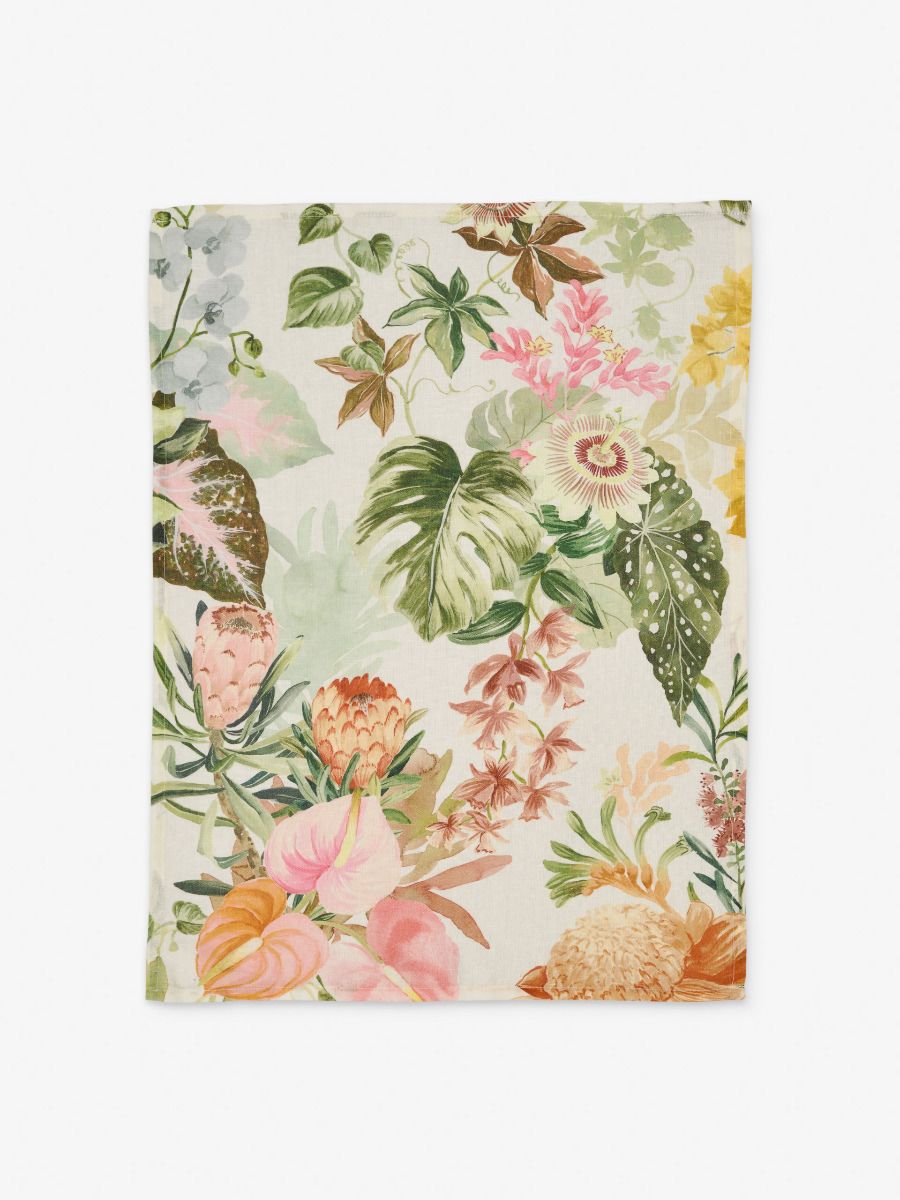 Passionflower Tea Towel