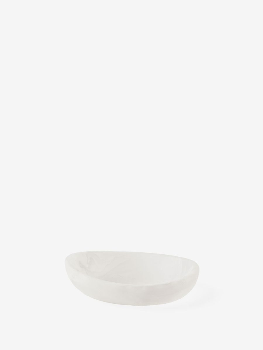 Resin White Nibble Bowl