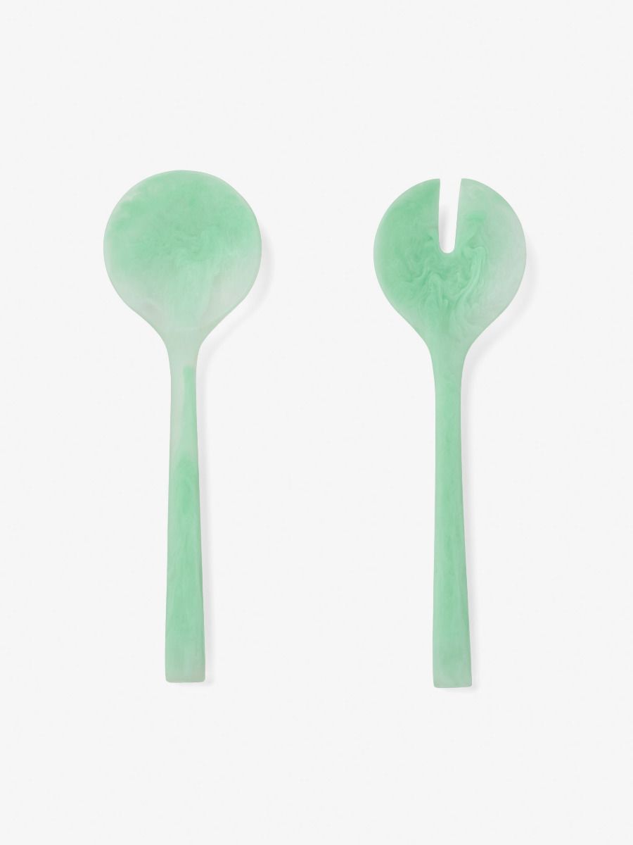 Resin Mint Salad Server Set