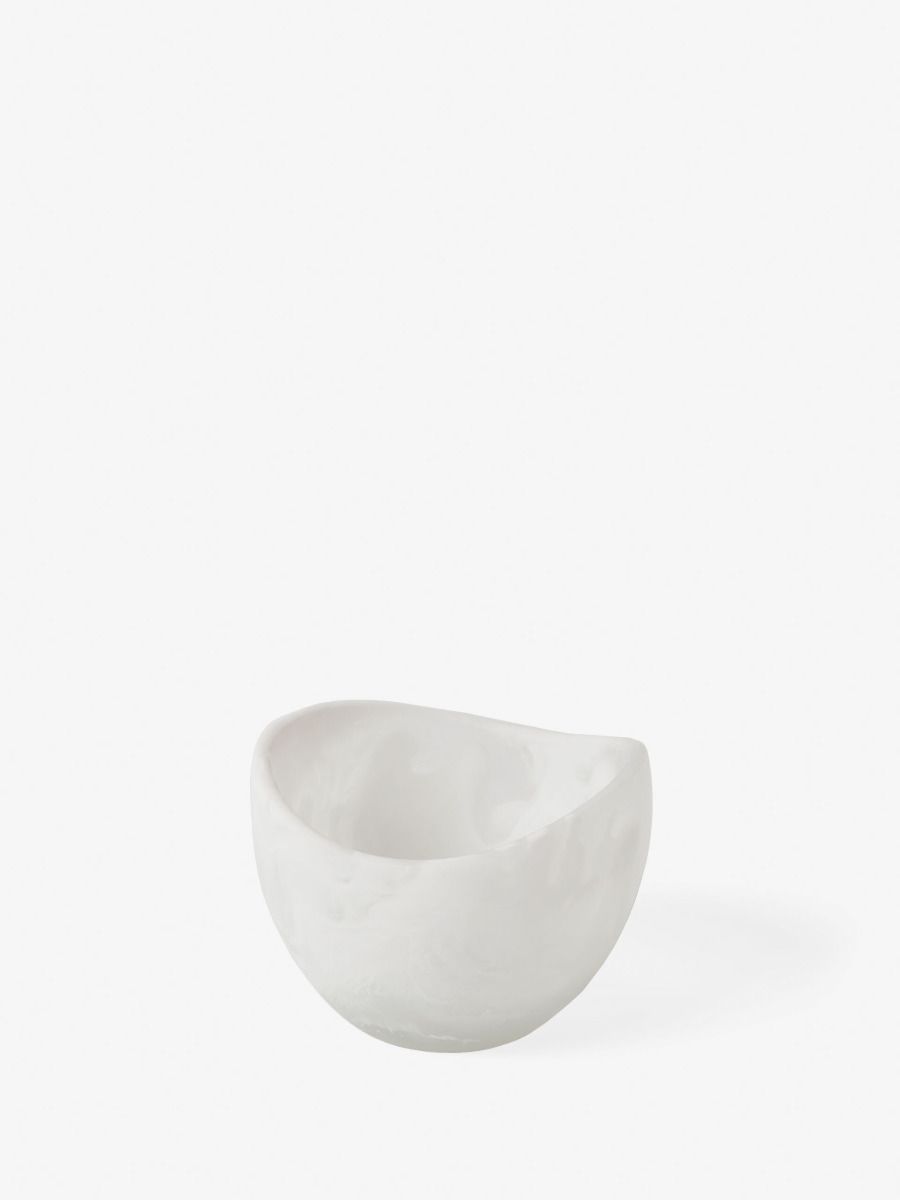 Resin White Small Serving Bowl