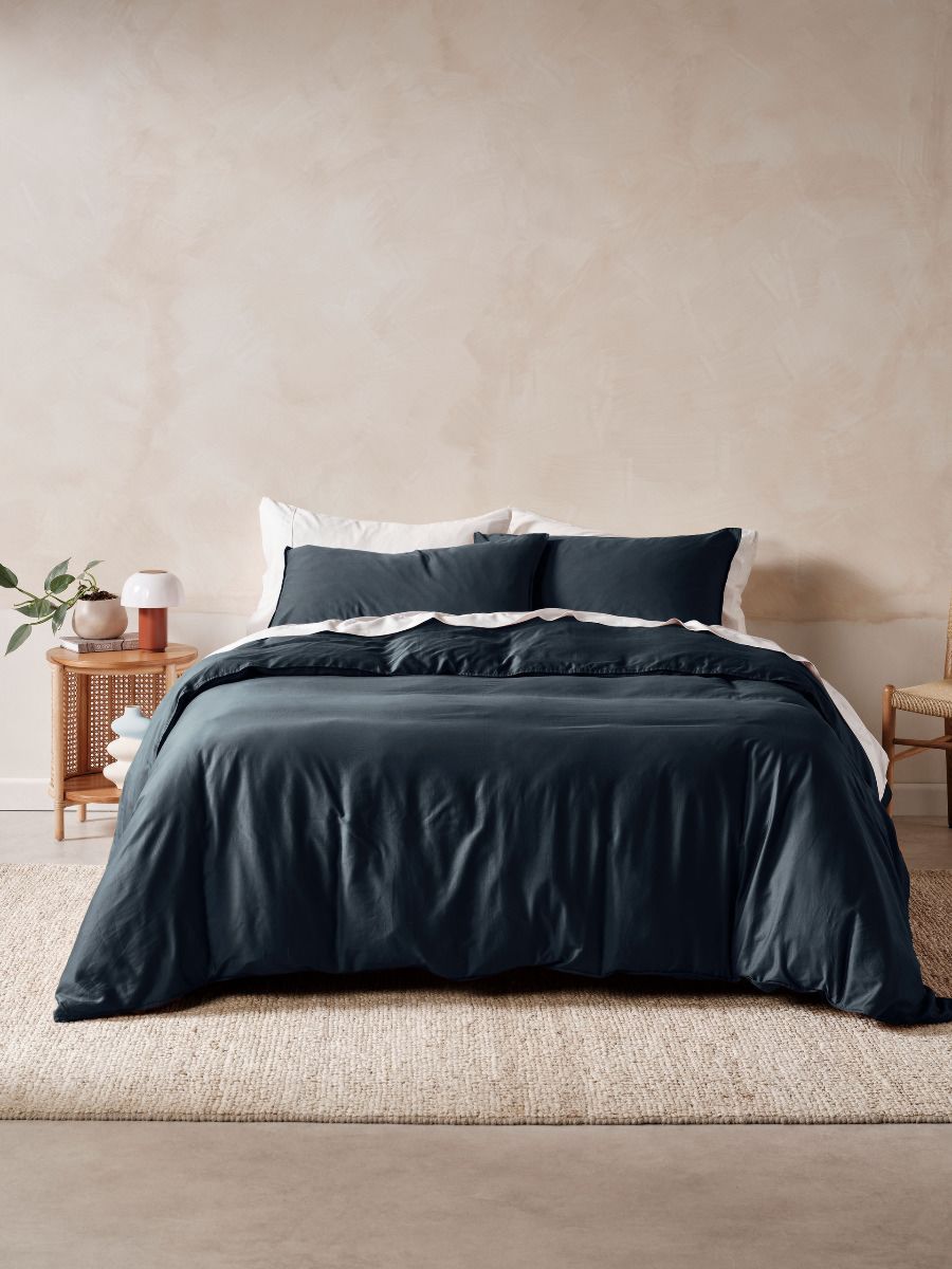 Surf Wash Midnight 400TC Quilt Cover Set