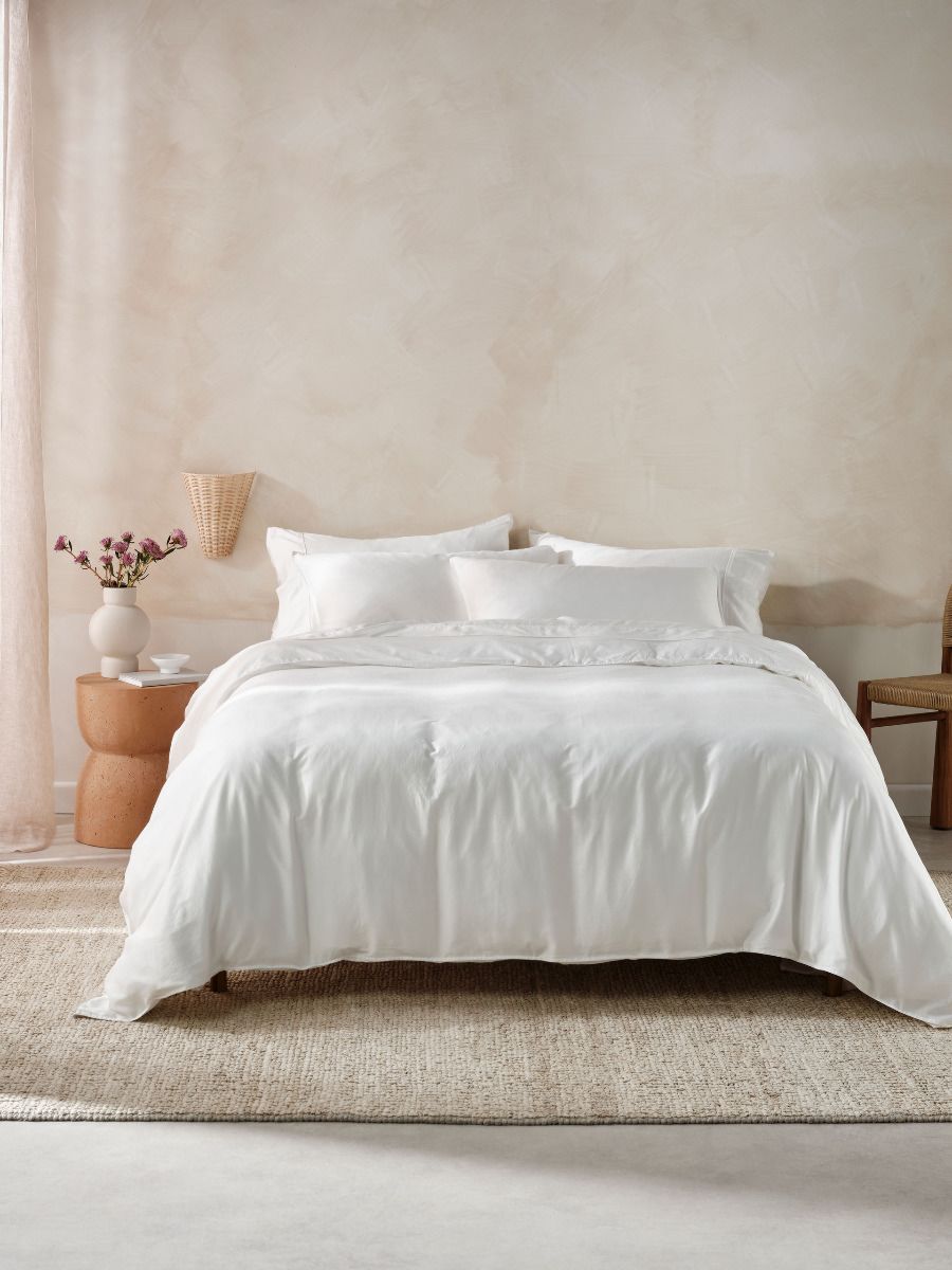 Surf Wash White 400TC Quilt Cover Set