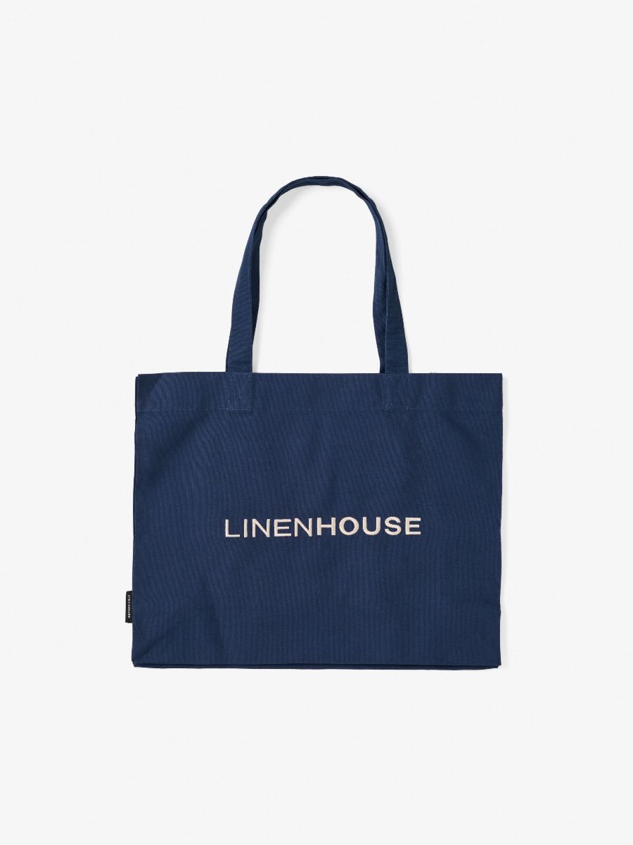 Logo Navy-Natural Tote Bag