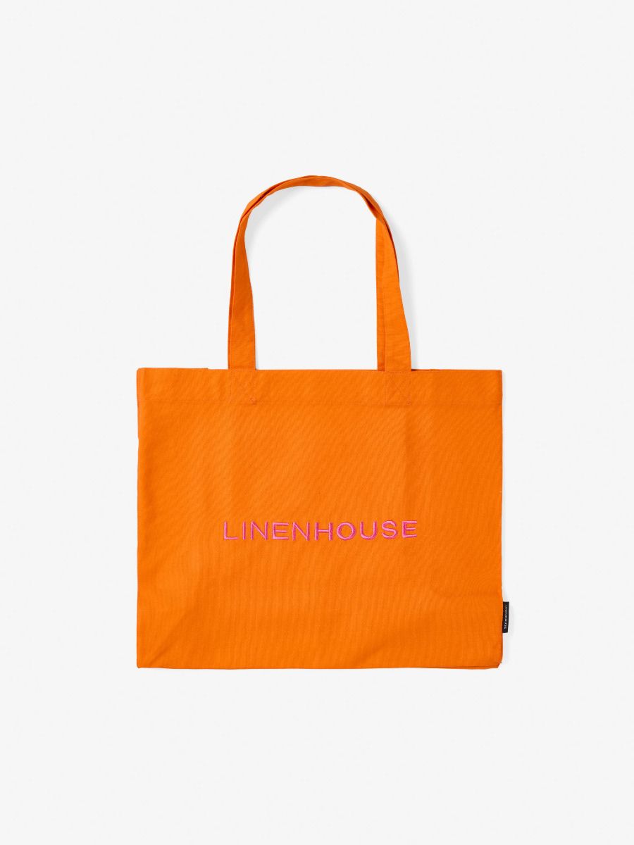 Logo Orange-Pink Tote Bag