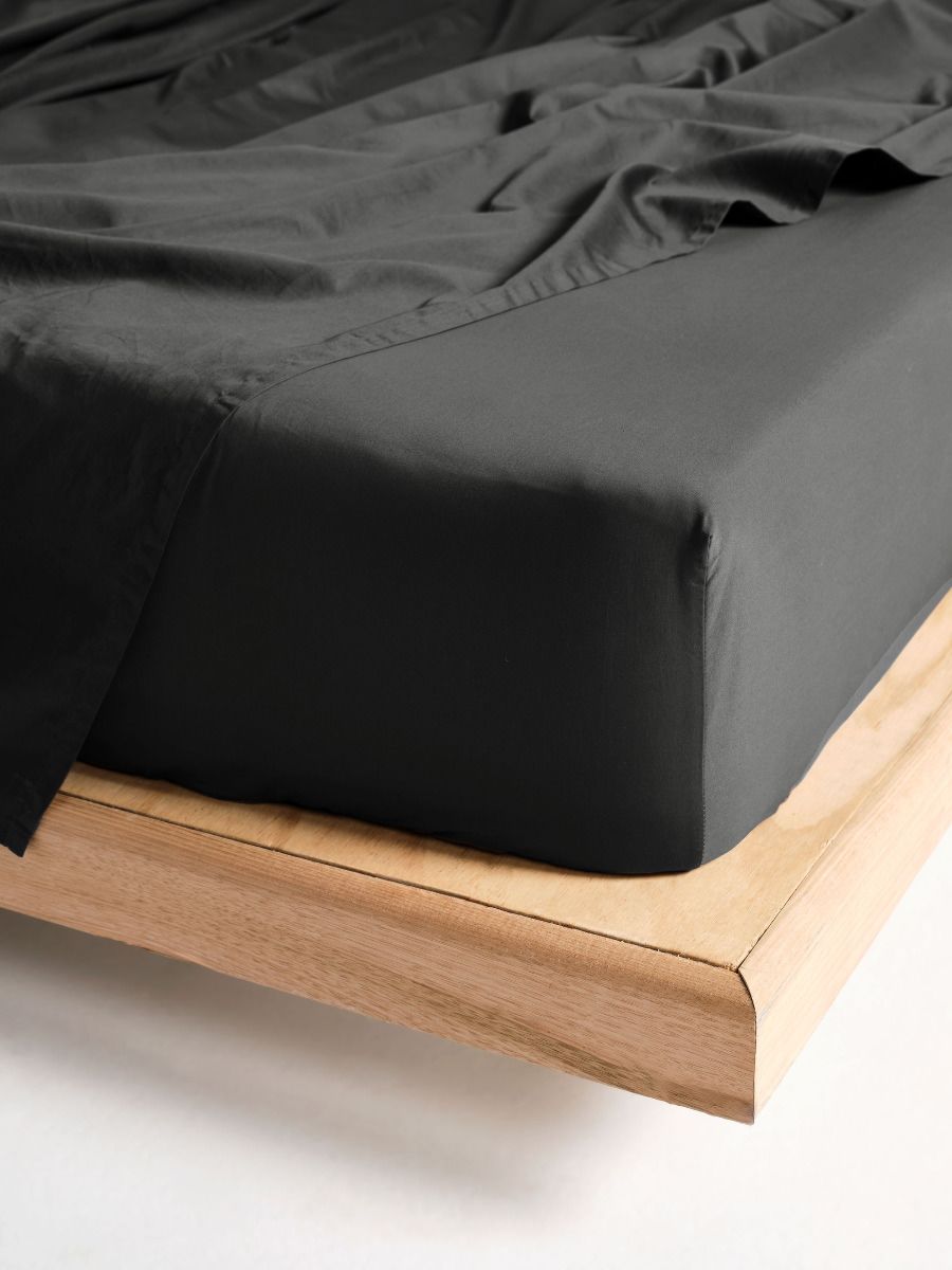 Vienna 300TC Cotton Percale Fitted Sheet 50cm