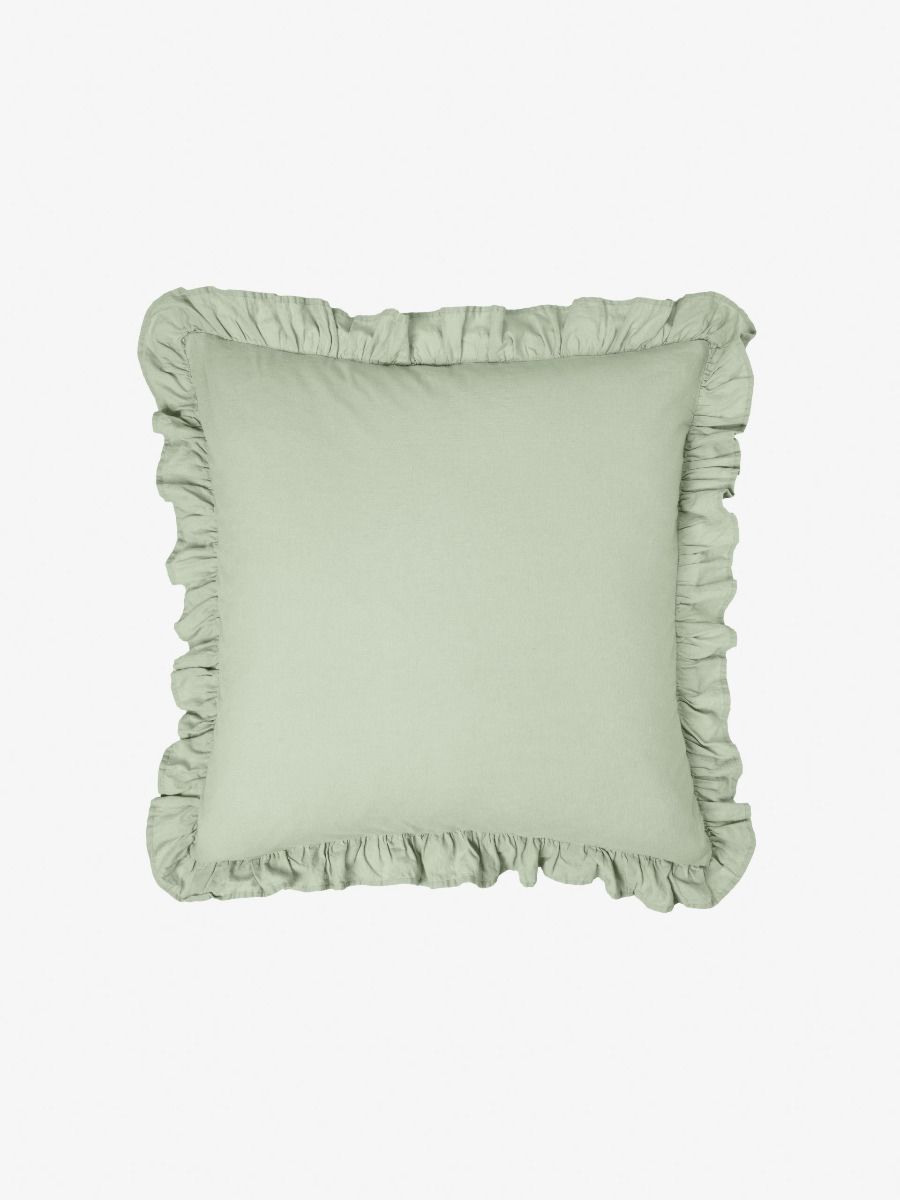 Vintage Ruffle Seaglass European Pillowcase