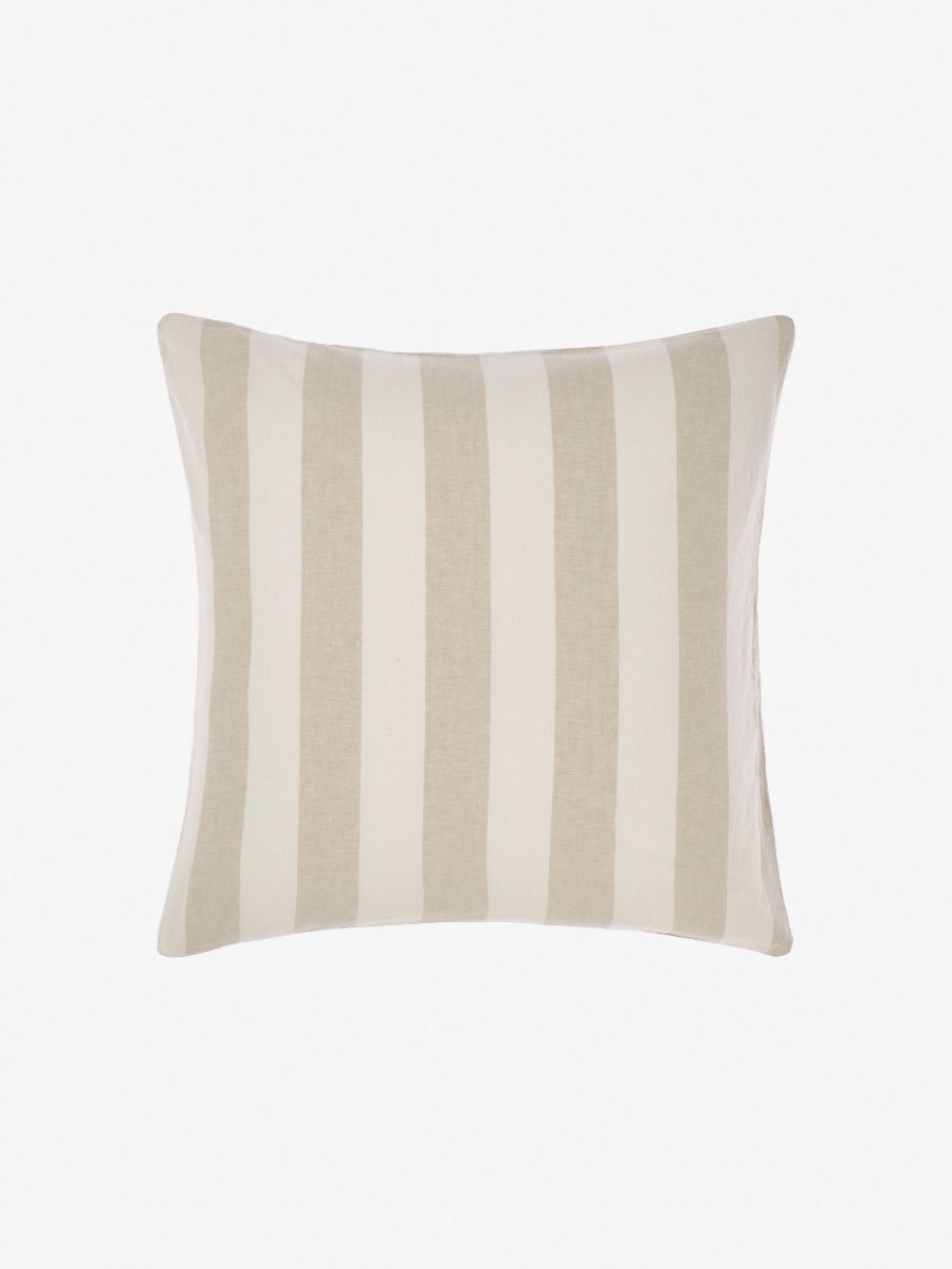 Vintage Stripe Natural European Pillowcase