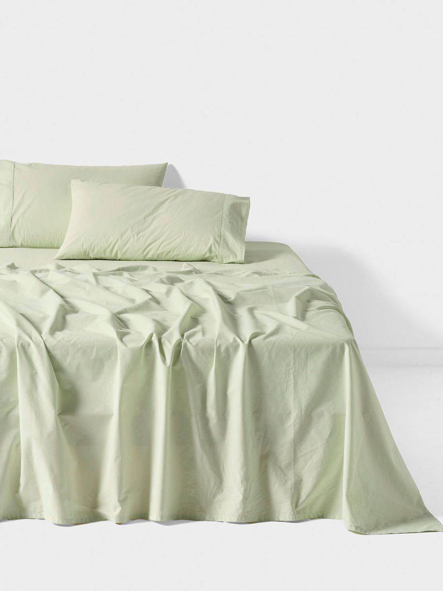 Winton 300TC Seagrass Cotton Percale Sheet Set