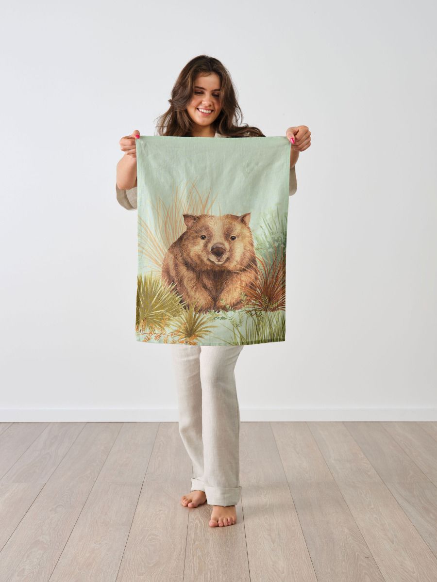 Wombat Tea Towel