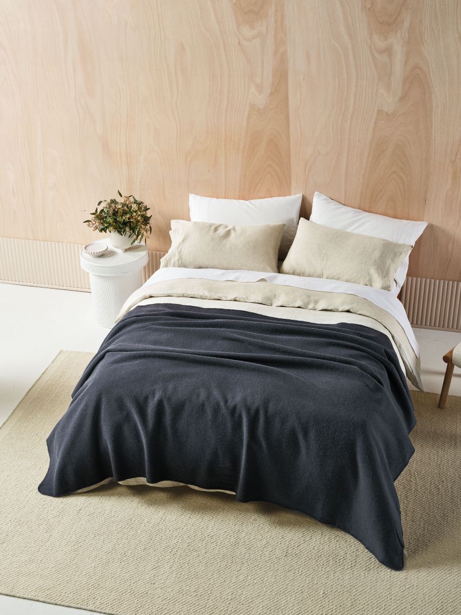 Wool Indigo Blanket