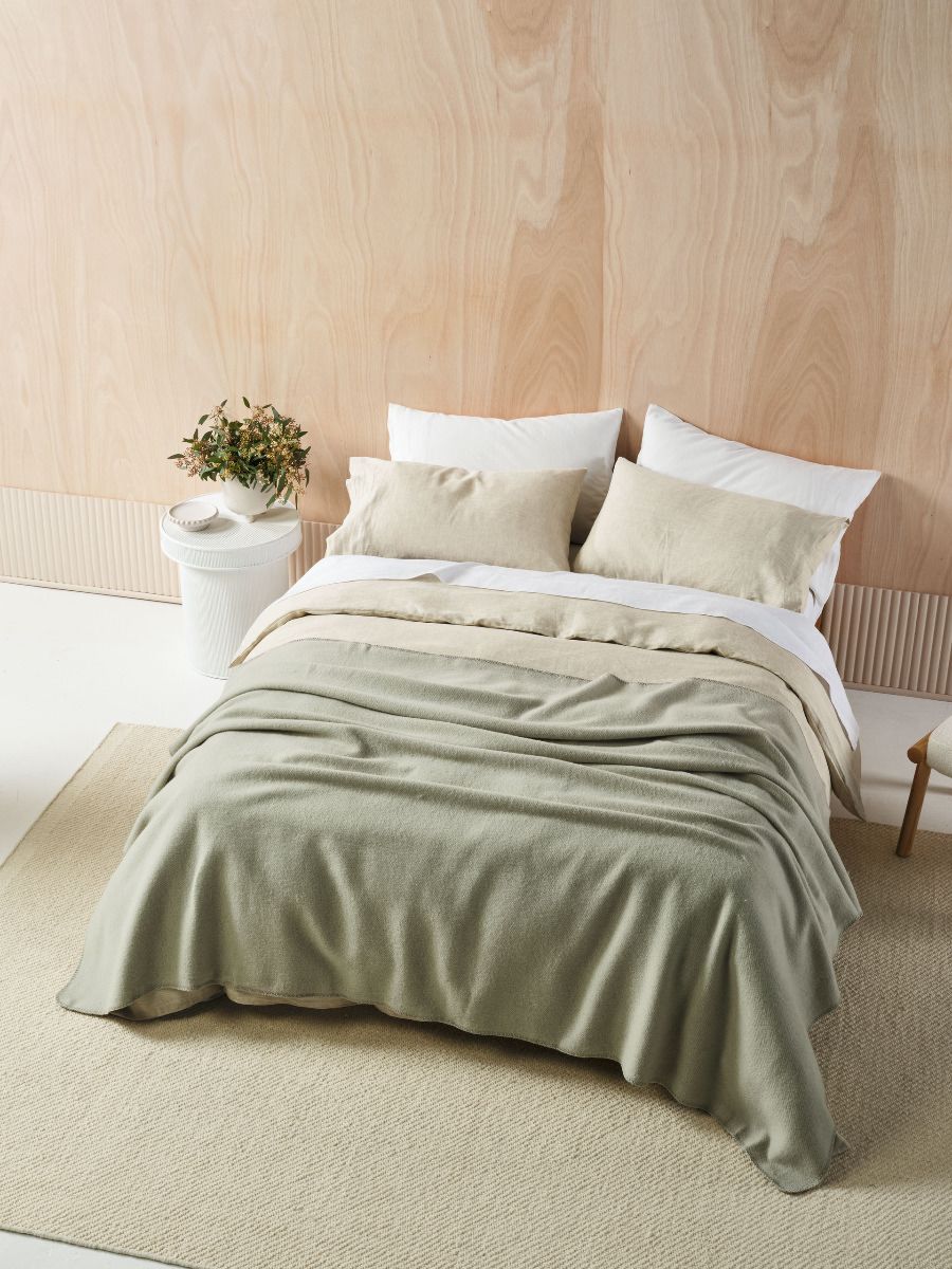 Wool Seafoam Blanket