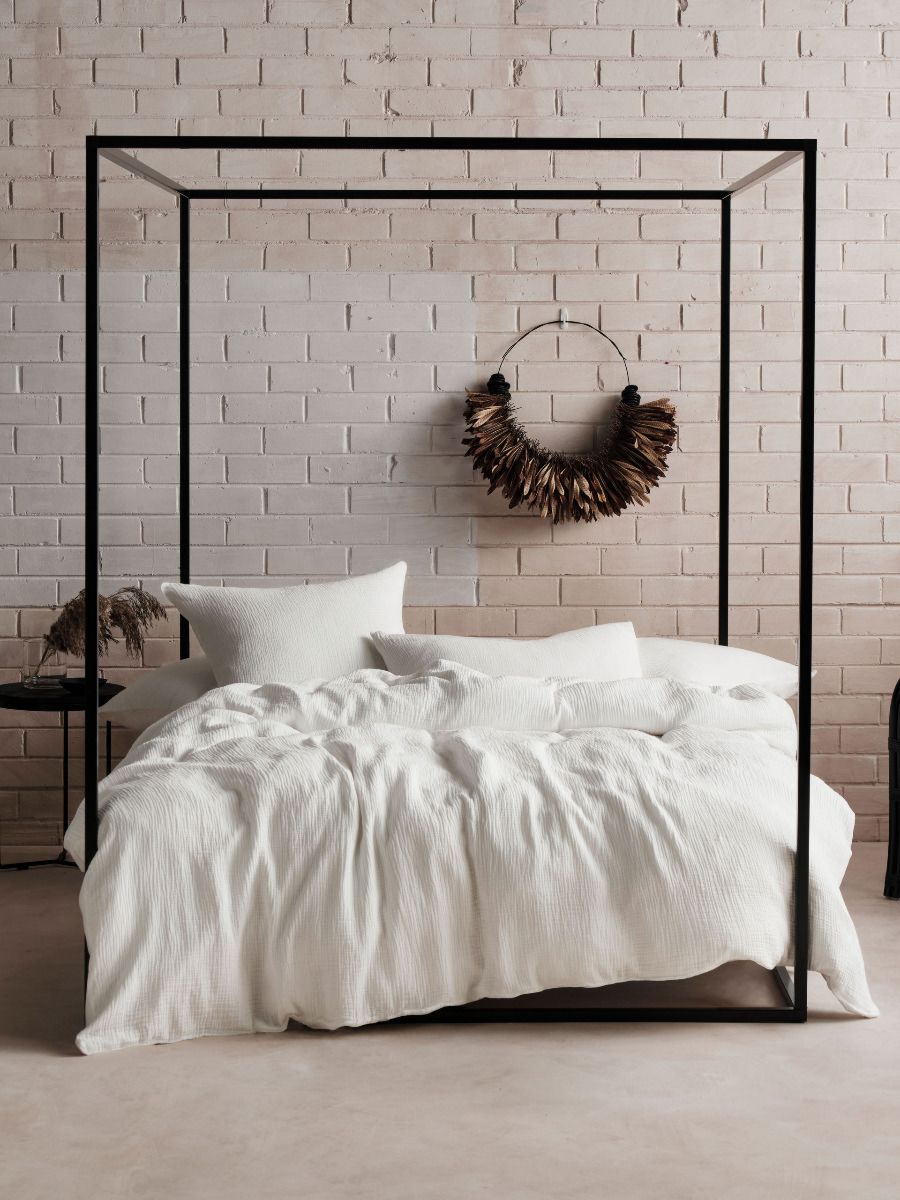 Elysian White Quilt Cover Set