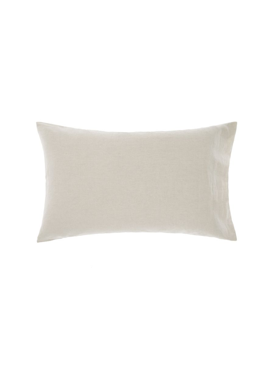 Nimes Natural Linen Standard Pillowcase