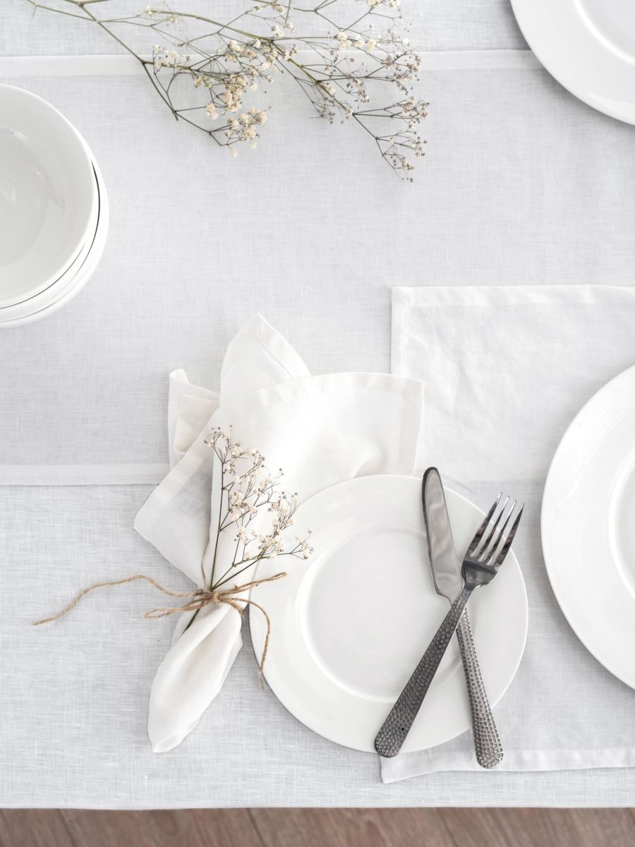 Nimes White Linen Placemat