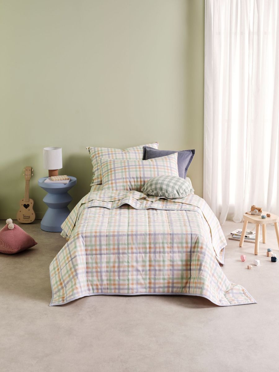 Playground Orange Coverlet Set