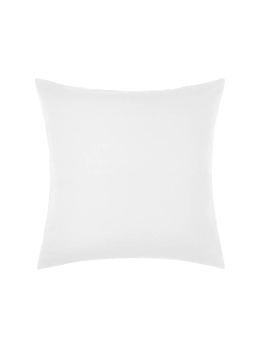 Nimes White Linen European Pillowcase