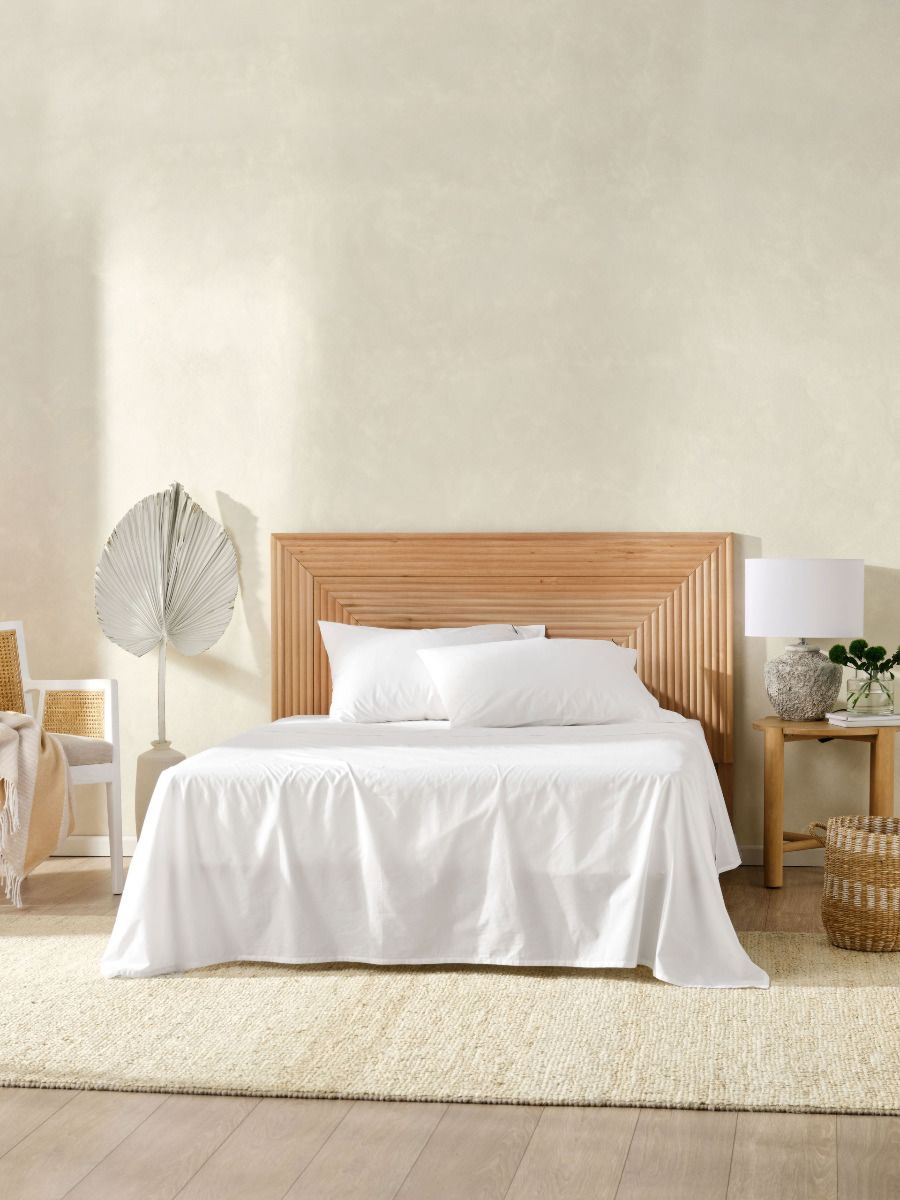 Poplin White Sheet Set