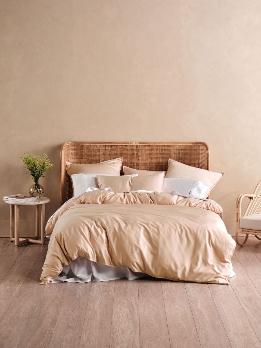 Haven Nude Pink Bamboo Cotton 500TC Quilt Cover Set