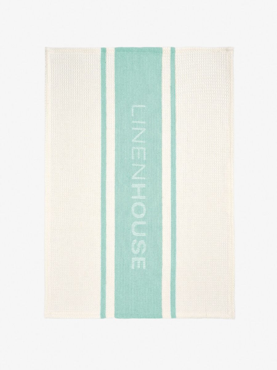 Linen House Turquoise Tea Towel