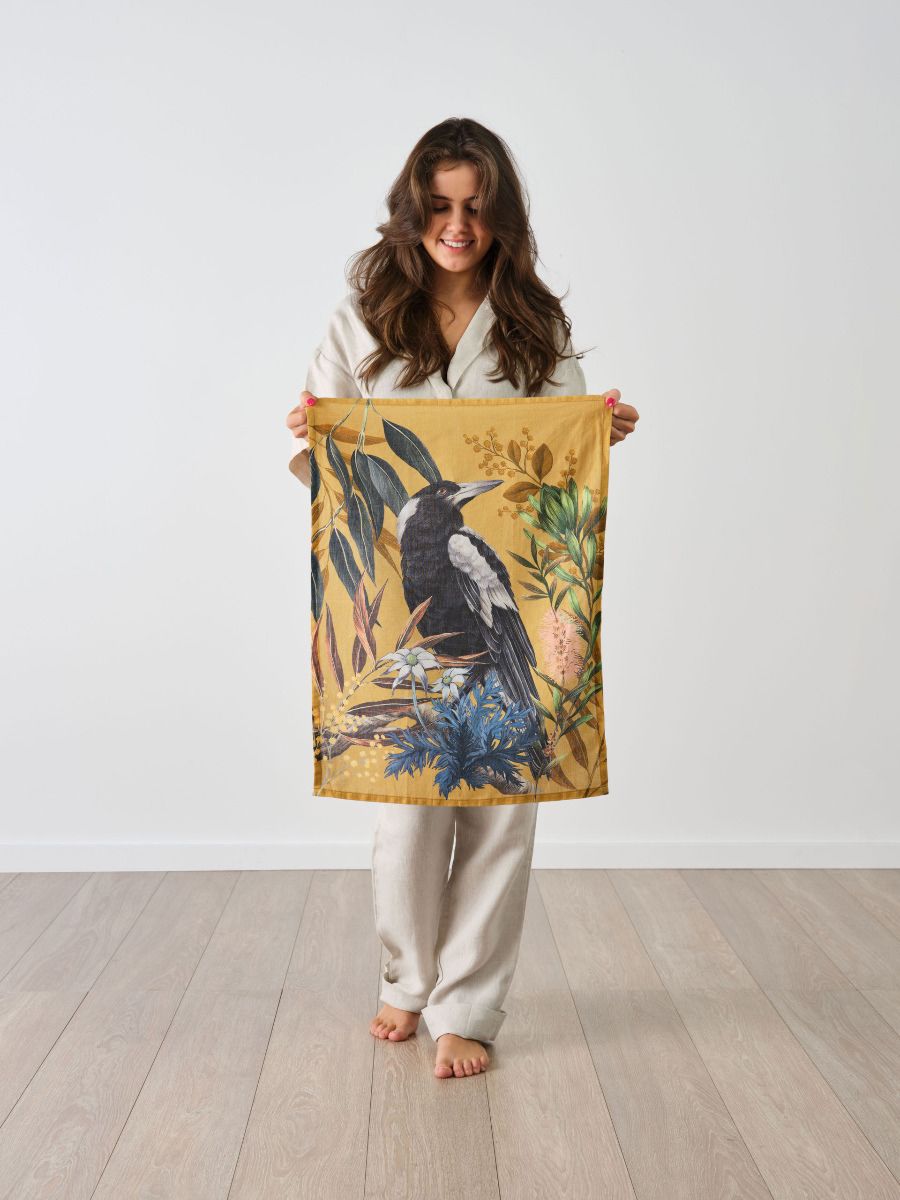 Magpie Tea Towel