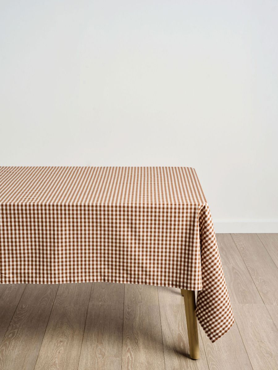 Springsteen Cinnamon Square Tablecloth