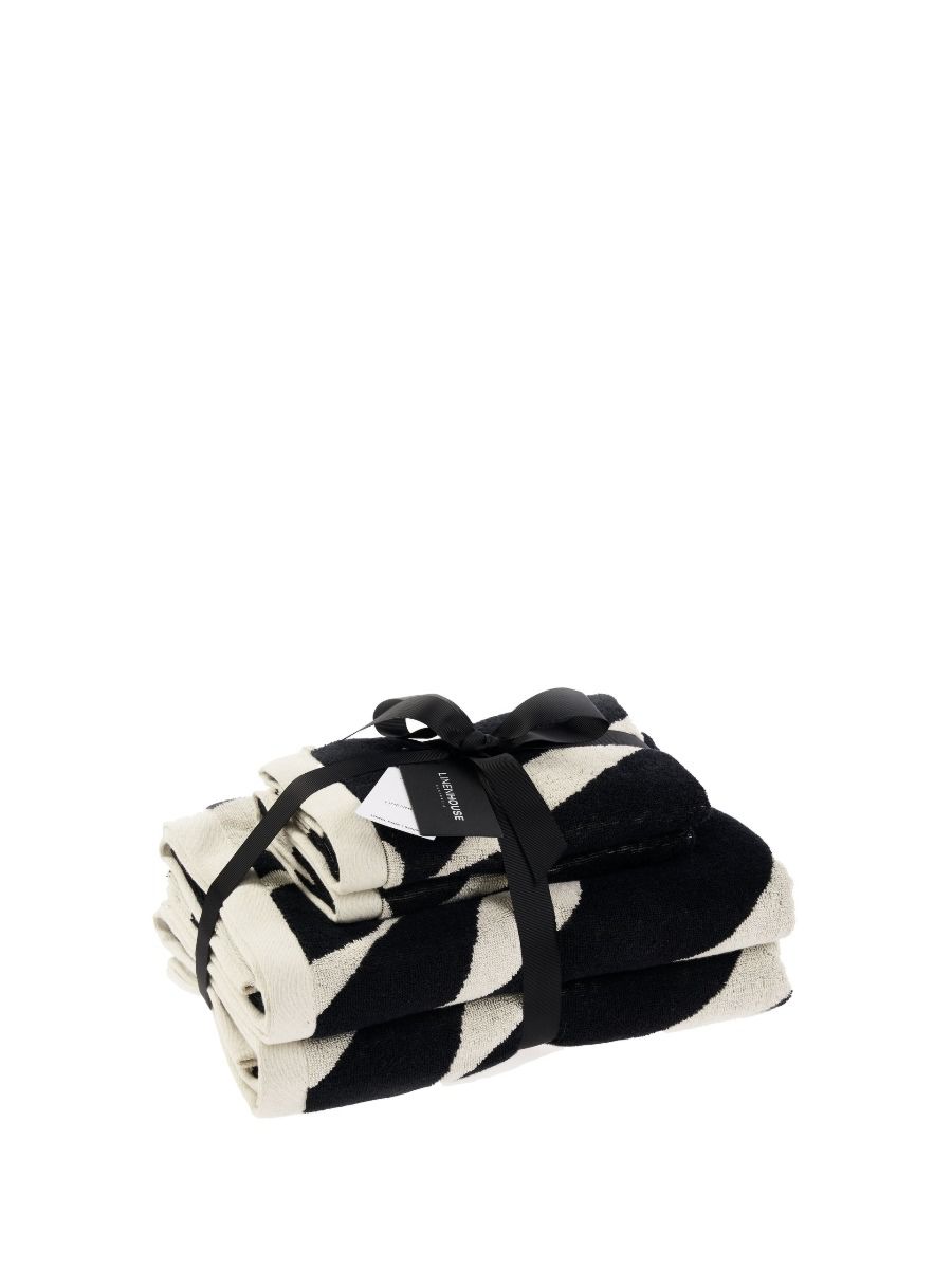 Zeppelin Black Bath Towel Set