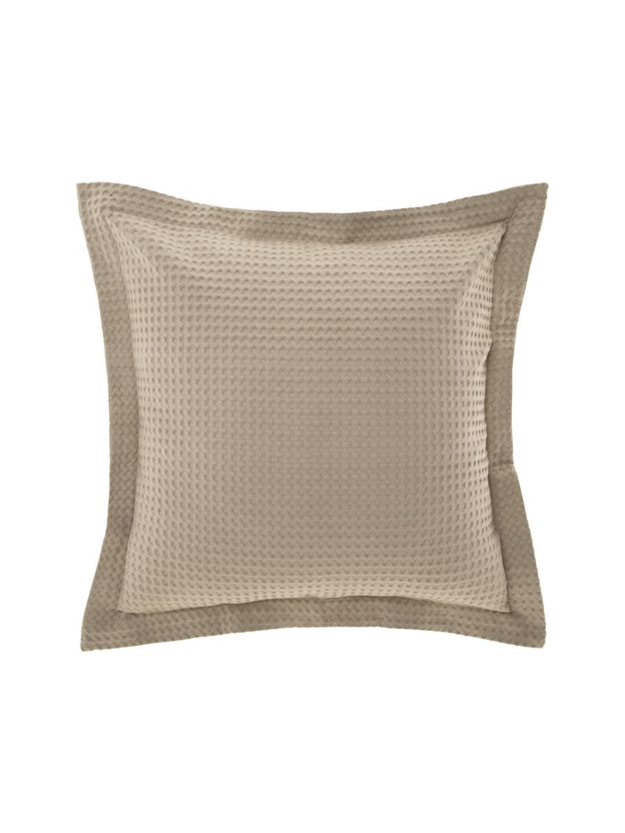 Deluxe Waffle Tan European Pillowcase