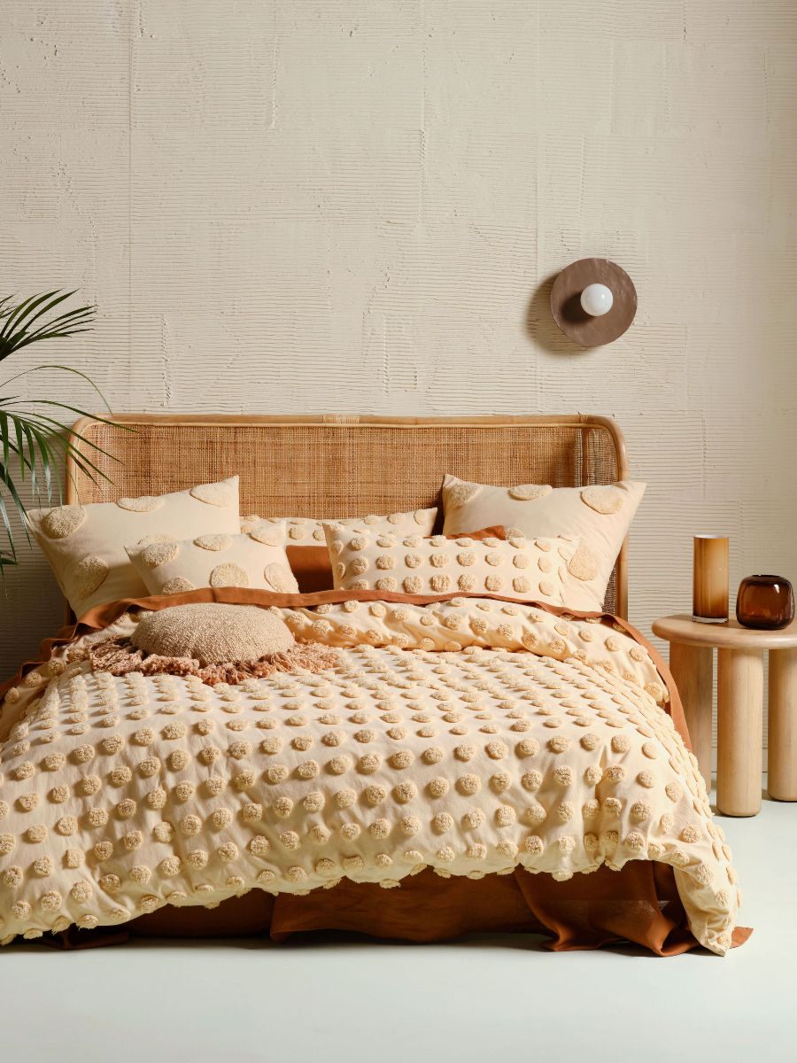 Haze Pale Peach Quilt Cover Set