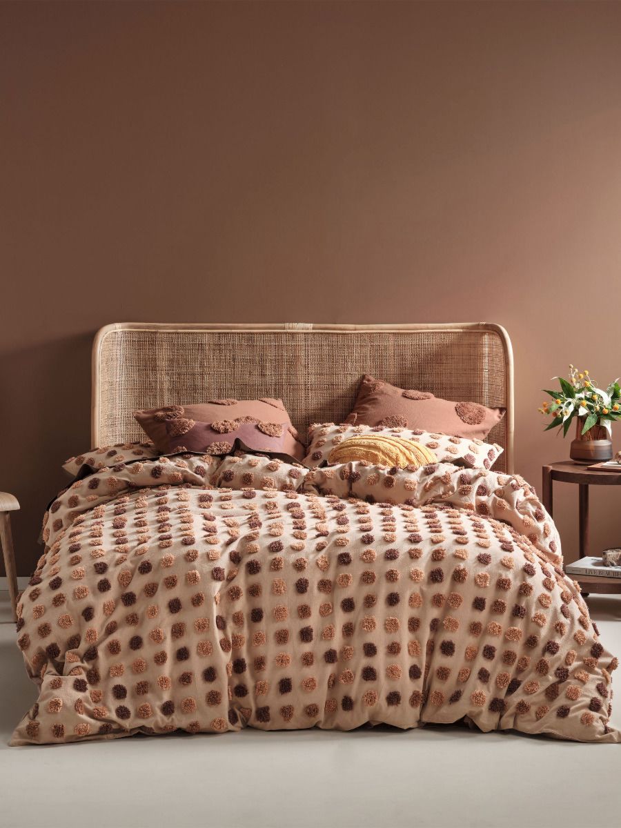 Haze Pecan Quilt Cover Set