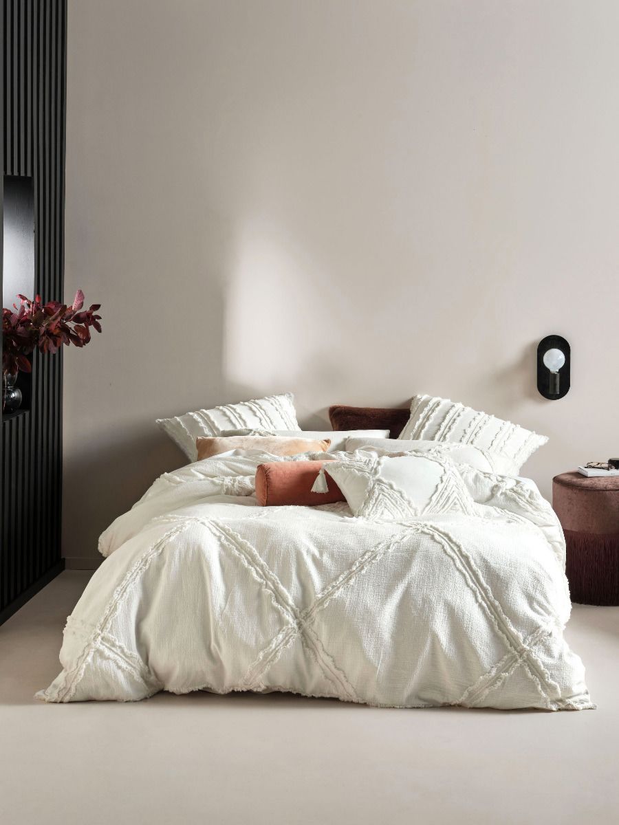 Heather White Quilt Cover Set