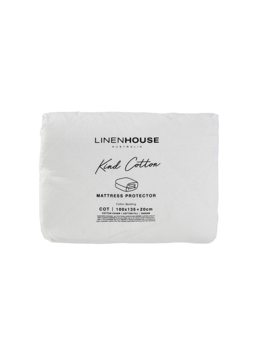 Kind Cotton Cot Mattress Protector - 200 GSM