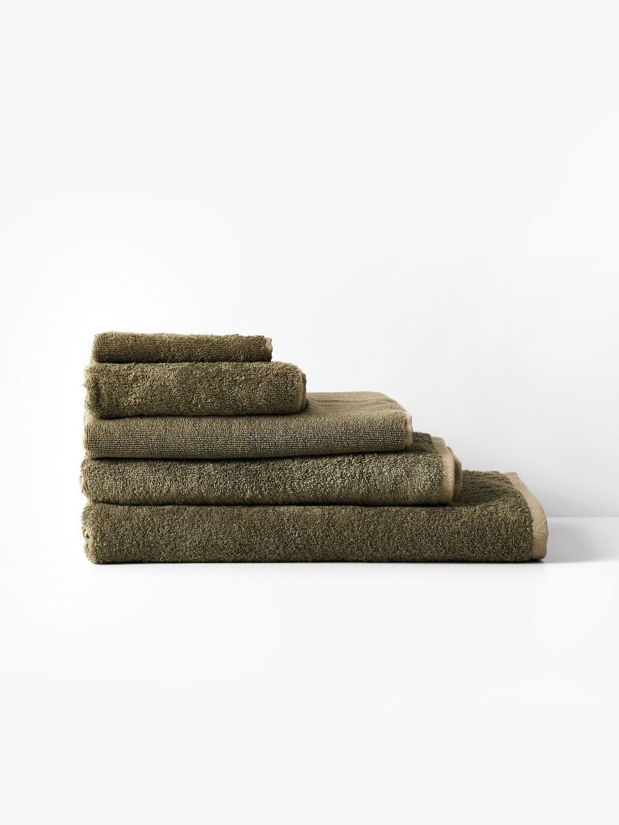 Nara Cotton/Bamboo Moss Towel Collection