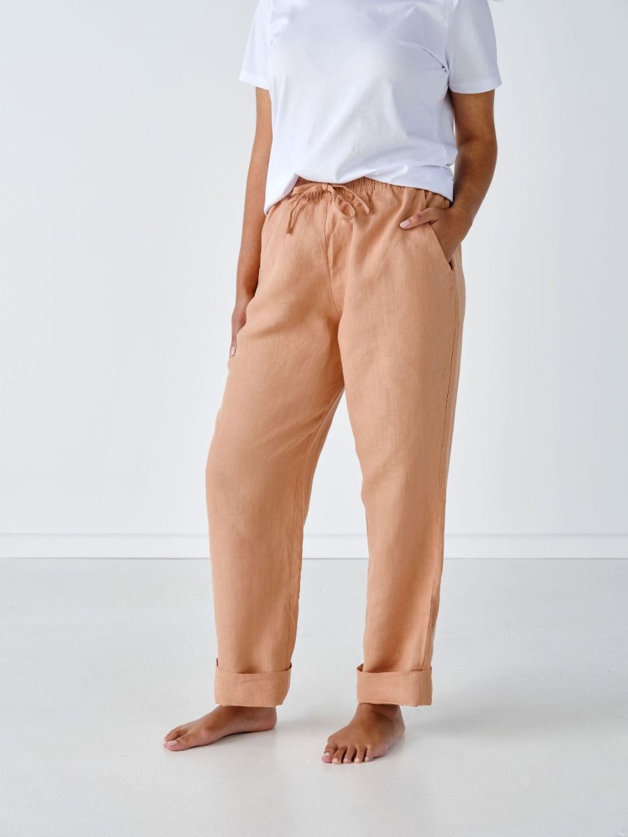 Nimes Clay Linen Pants