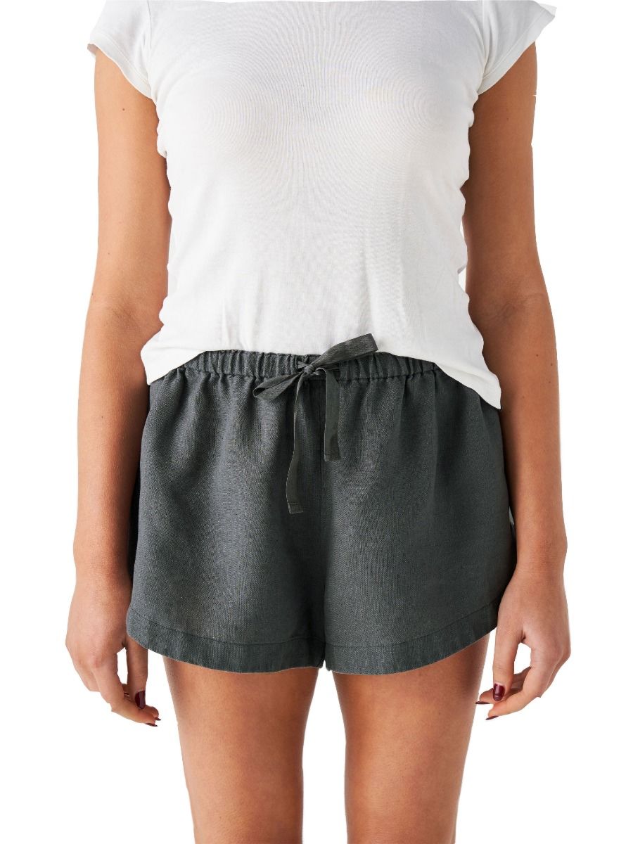 Nimes Magnet Linen Shorts