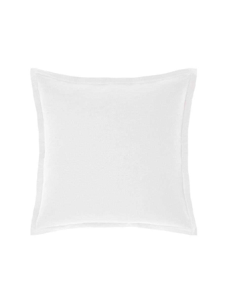 Nimes White Linen Tailored Cushion 48x48cm